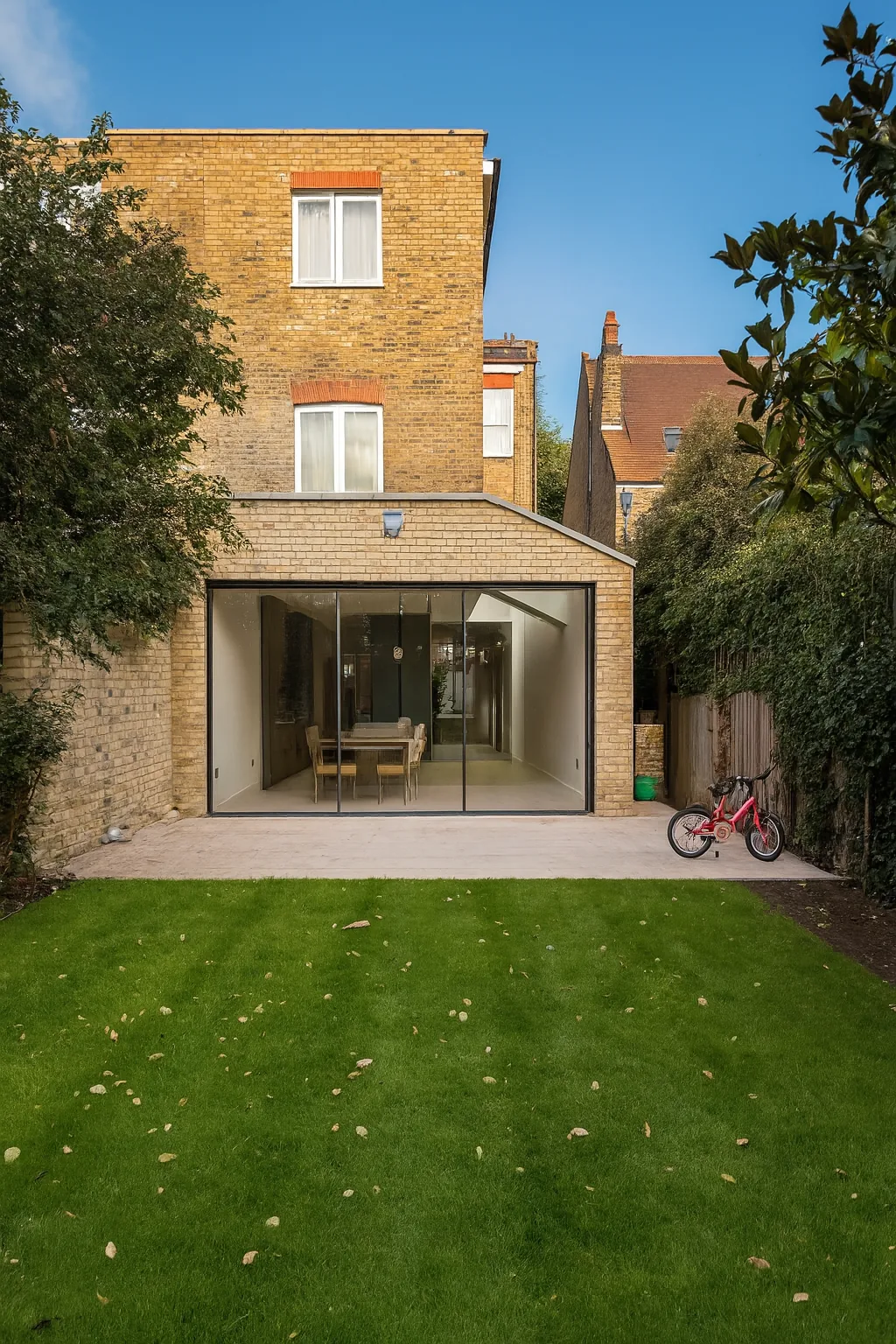 Rear extension with full-width glazing onto the garden, Chiswick