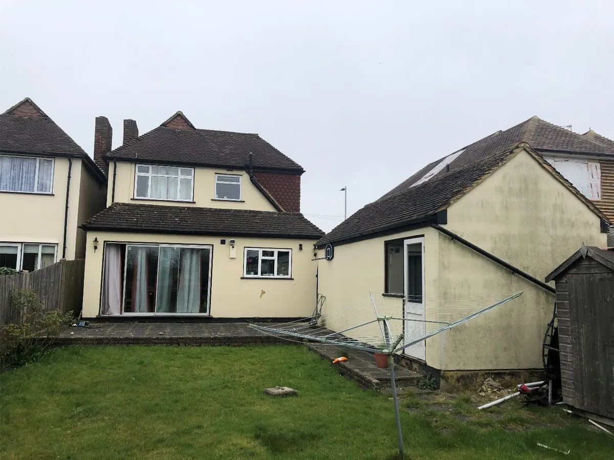 Rear of the house in Motspur Park before the extension